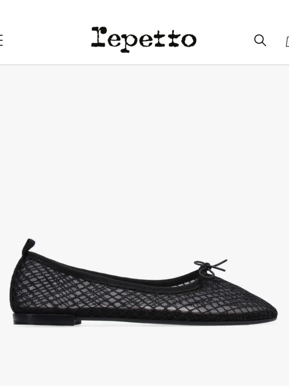 Repetto Black Garance Ballet Flats - square toe - rubber sole - Picture 2 of 12